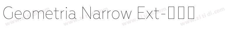 Geometria Narrow Ext字体转换